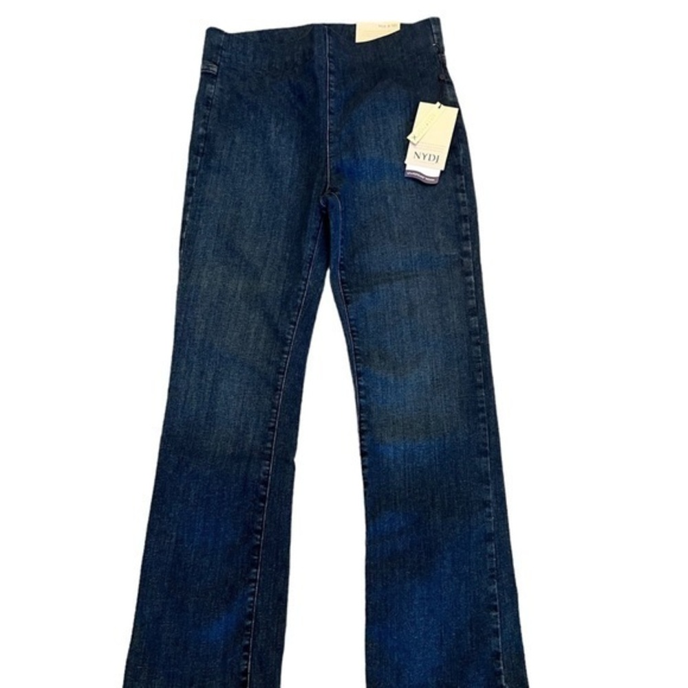 NWT! NYDJ “Sheri Slim” 5-Pocket Lift & Tuck Jeans in Deja Blu medium blue, 14